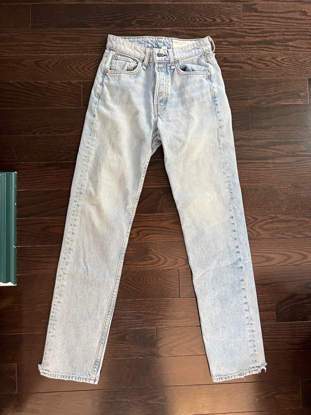 Rag & Bone Light Wash Straight Leg Jeans - Blue, size 24